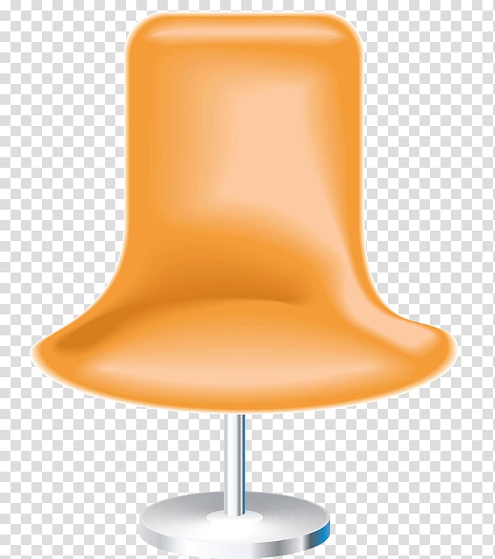 Table Orange Chair, Orange seat transparent background PNG clipart