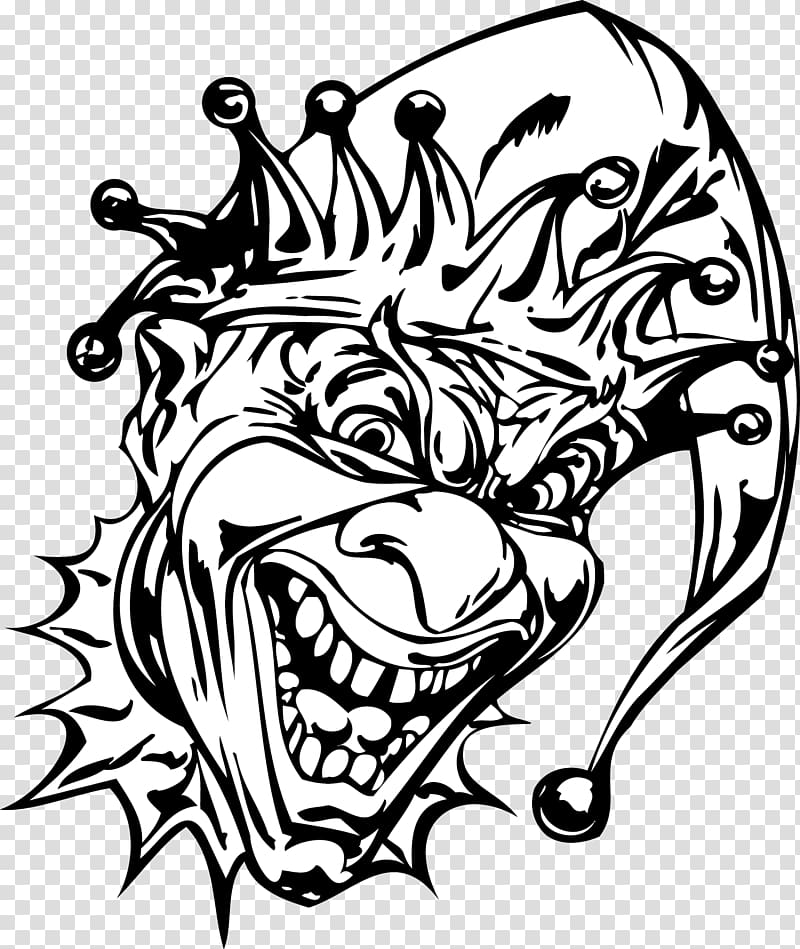 joker , Joker Evil clown AutoCAD DXF, evil clown transparent background PNG clipart