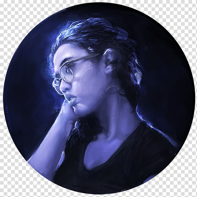 Portrait Commission Artist, Selfportrait transparent background PNG clipart