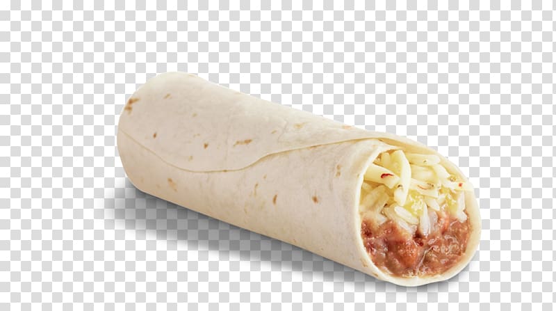 Burrito Enchilada Taco Carnitas Refried beans, cheese transparent background PNG clipart
