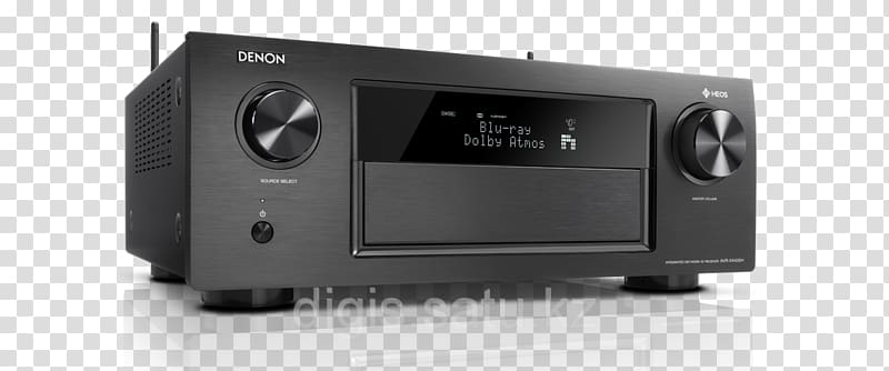 AV receiver Denon AVR-X4300H Dolby Atmos Surround sound, fidelity electronics transparent background PNG clipart