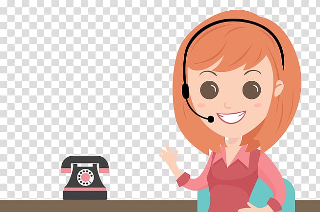 Receptionist Digital marketing Product Service, call agent transparent background PNG clipart