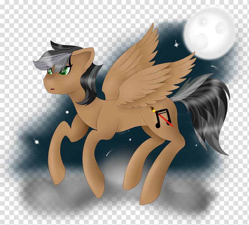 Horse Pony Mammal Mane Animal, night sky transparent background PNG clipart