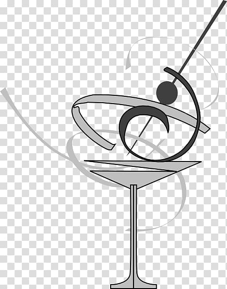 Black and white Cocktail glass Martini , cocktail black and white transparent background PNG clipart