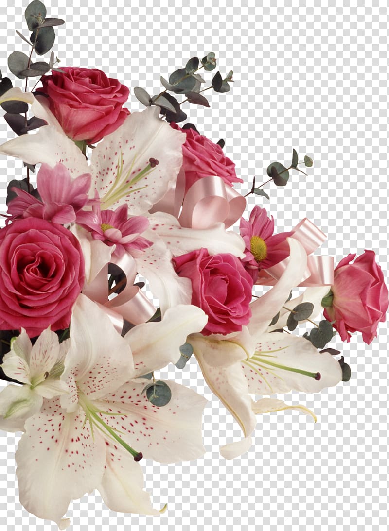Paper Flower bouquet Rose, painted flowers transparent background PNG clipart