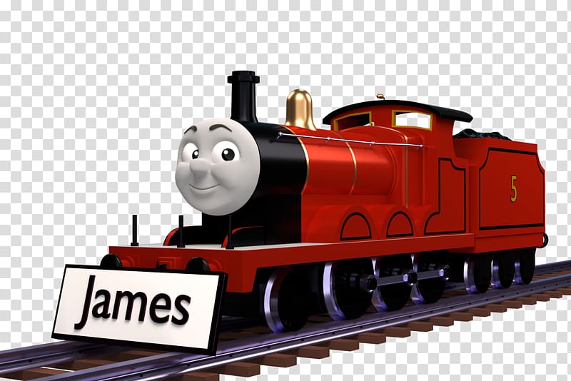 Thomas Train Enterprising Engines James the Red Engine Locomotive, casey jr train toy transparent background PNG clipart