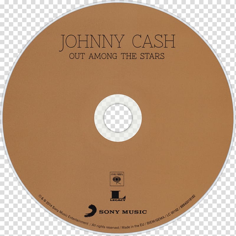 Compact disc Out Among the Stars Music Album Fan art, Johnny Cash transparent background PNG clipart