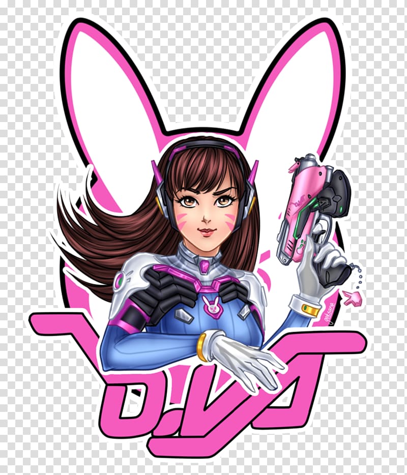 Overwatch D.Va Fan art Chibi, Overwatch dva transparent background PNG clipart