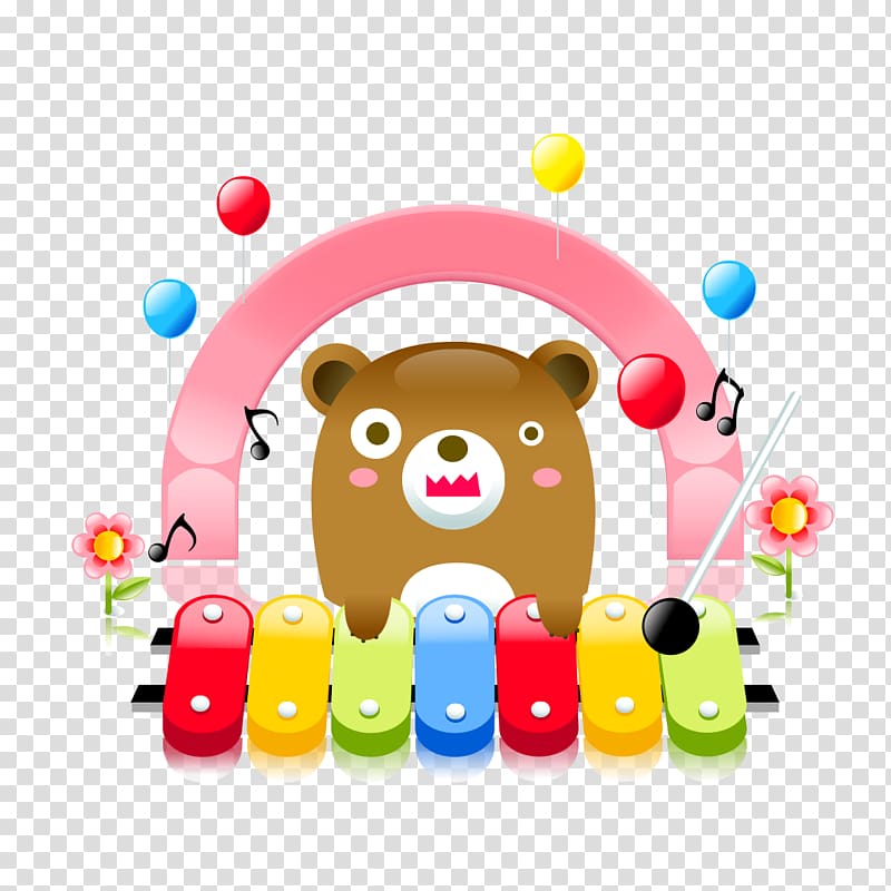 , Cubs play the piano transparent background PNG clipart