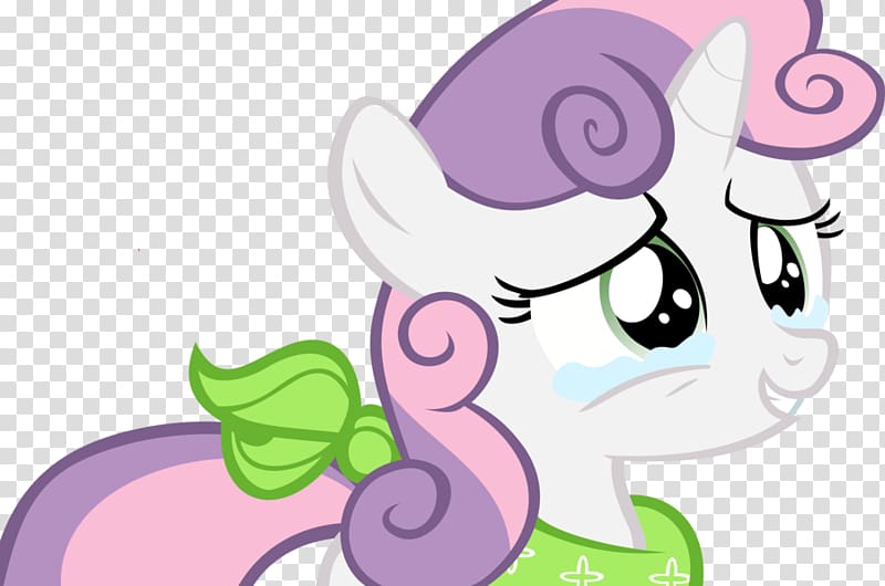 Pony Sweetie Belle Rarity Crying , che cap transparent background PNG clipart