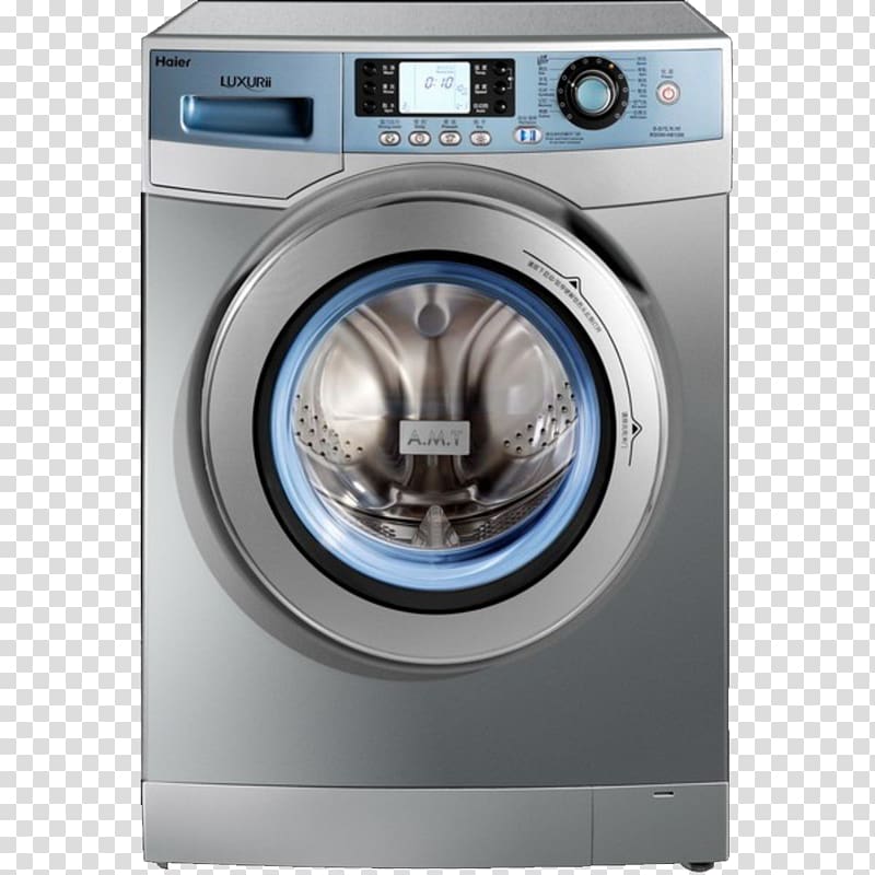 Washing machine Haier Clothes dryer Symbios.pk, Haier washing machine decoration products physical design material transparent background PNG clipart