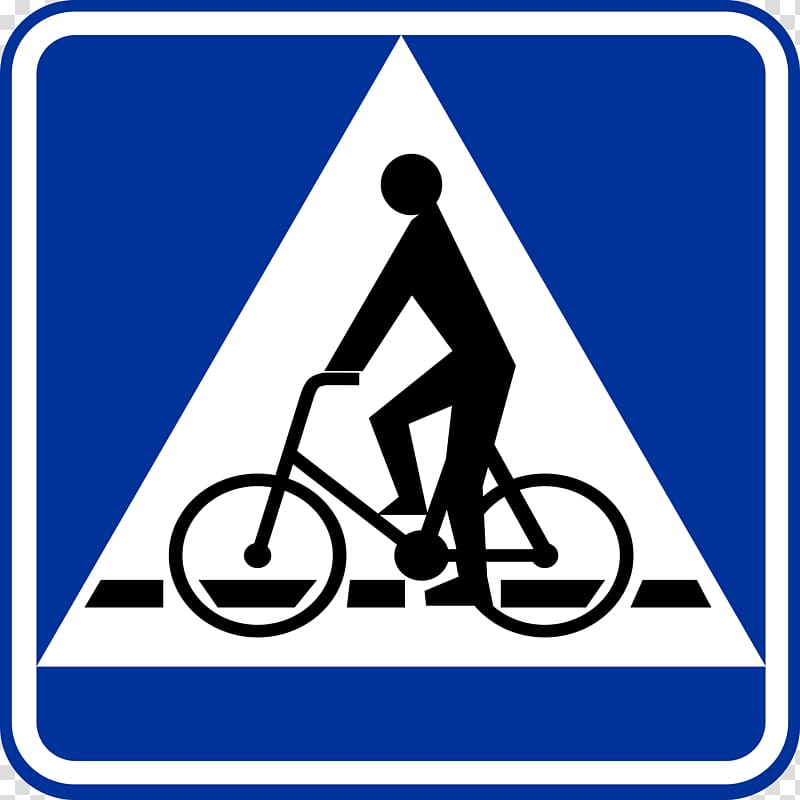 Przejazd dla rowerzystów cyclist Znaki informacyjne Bicycle Traffic sign, Bicycle transparent background PNG clipart