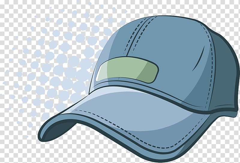 Baseball cap Hat Illustration, Blue duck tongue hat transparent background PNG clipart