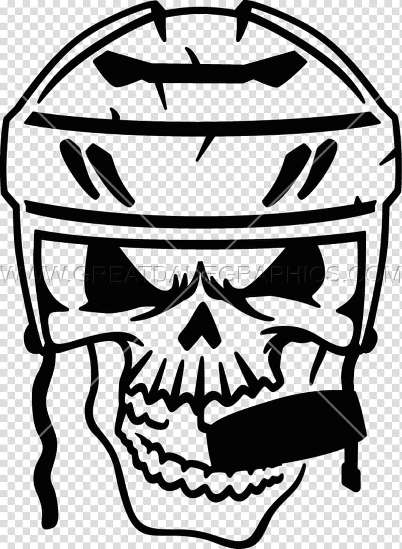 Ice hockey Hockey Helmets Skull , skull t shirt printing transparent background PNG clipart