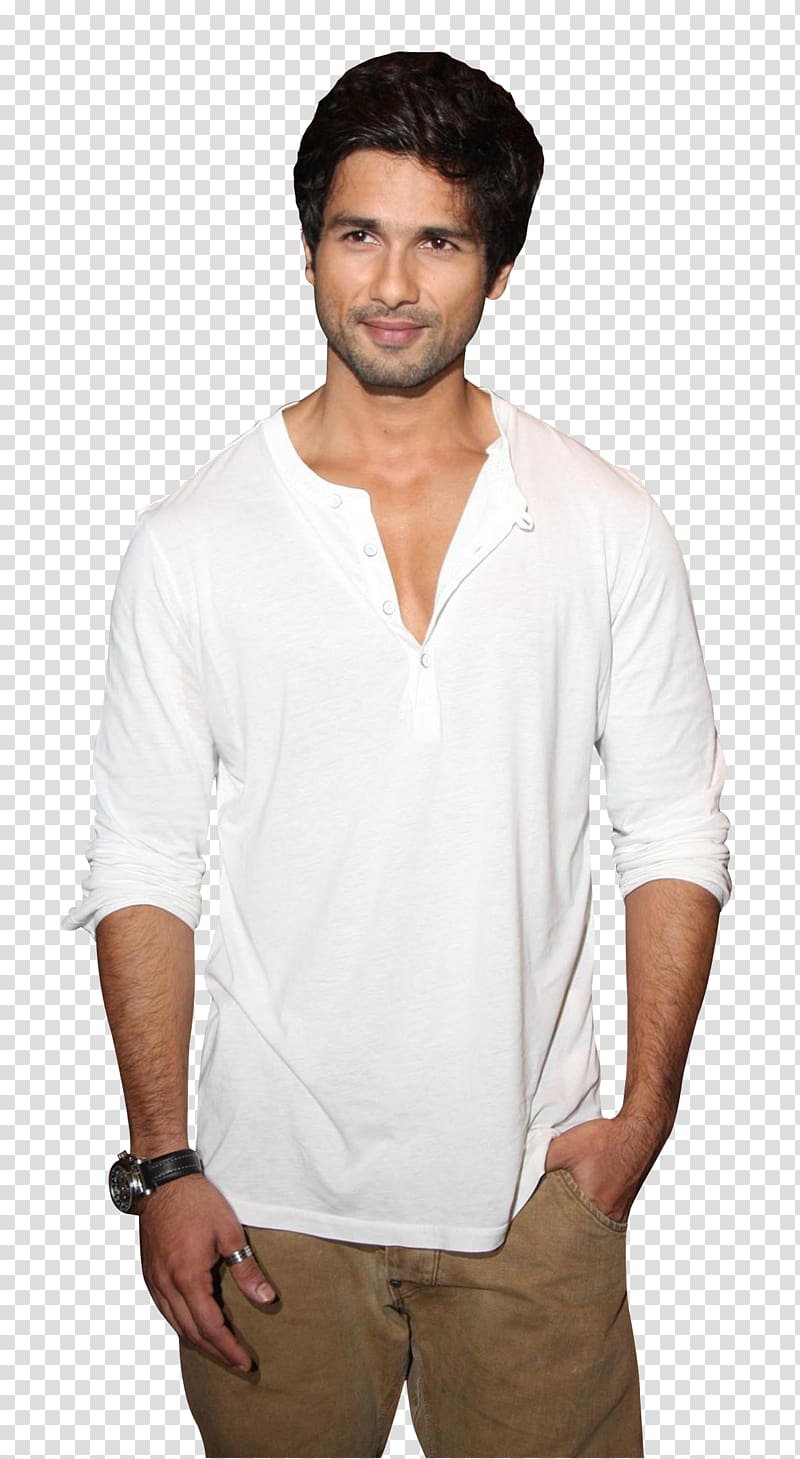 man wearing white sweatshirt, Shahid Kapoor , Shahid Kapoor transparent background PNG clipart