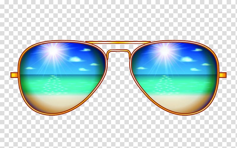 creative aviator sunglasses illustration transparent background PNG clipart