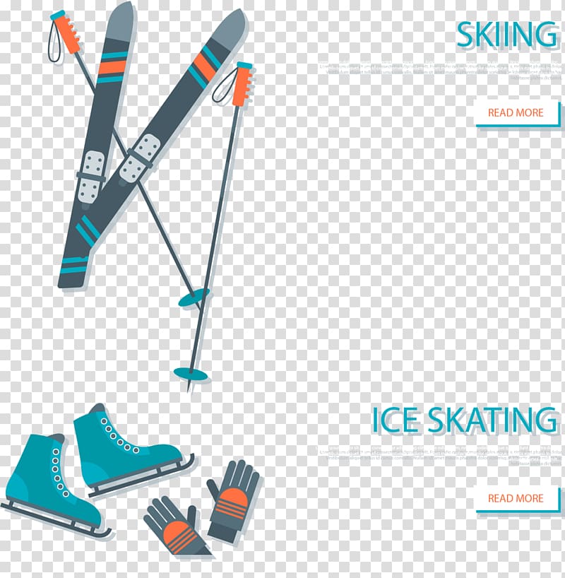 Winter sport Skiing Poster Snowboarding, skis ski pole transparent background PNG clipart