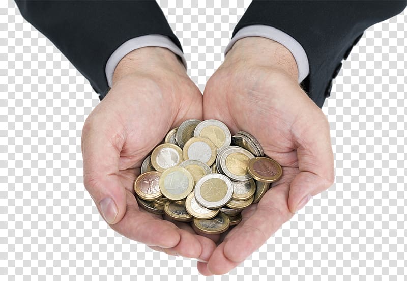 Coin Hand Money Finance , Holding coins in both hands transparent background PNG clipart