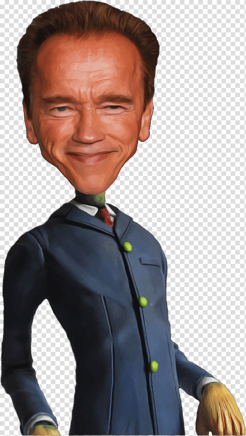 Arnold Schwarzenegger Caricature Celebrity, lincoln transparent background PNG clipart