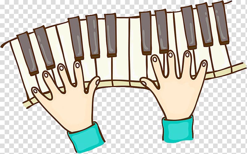 Piano Pianist Music Action Illustration, Hand-painted piano action figures transparent background PNG clipart