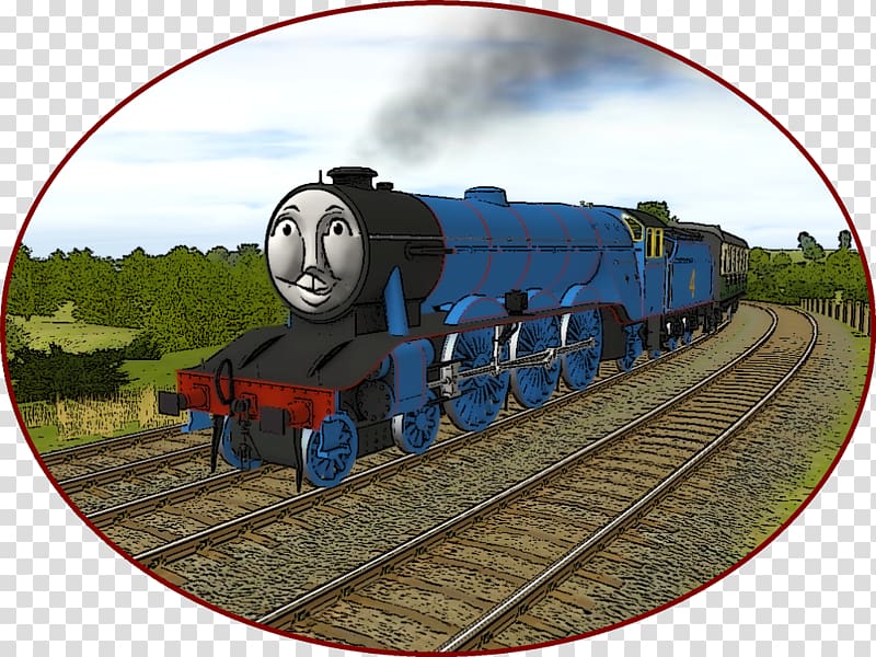 Gordon Thomas Sodor Edward the Blue Engine Henry, train transparent background PNG clipart