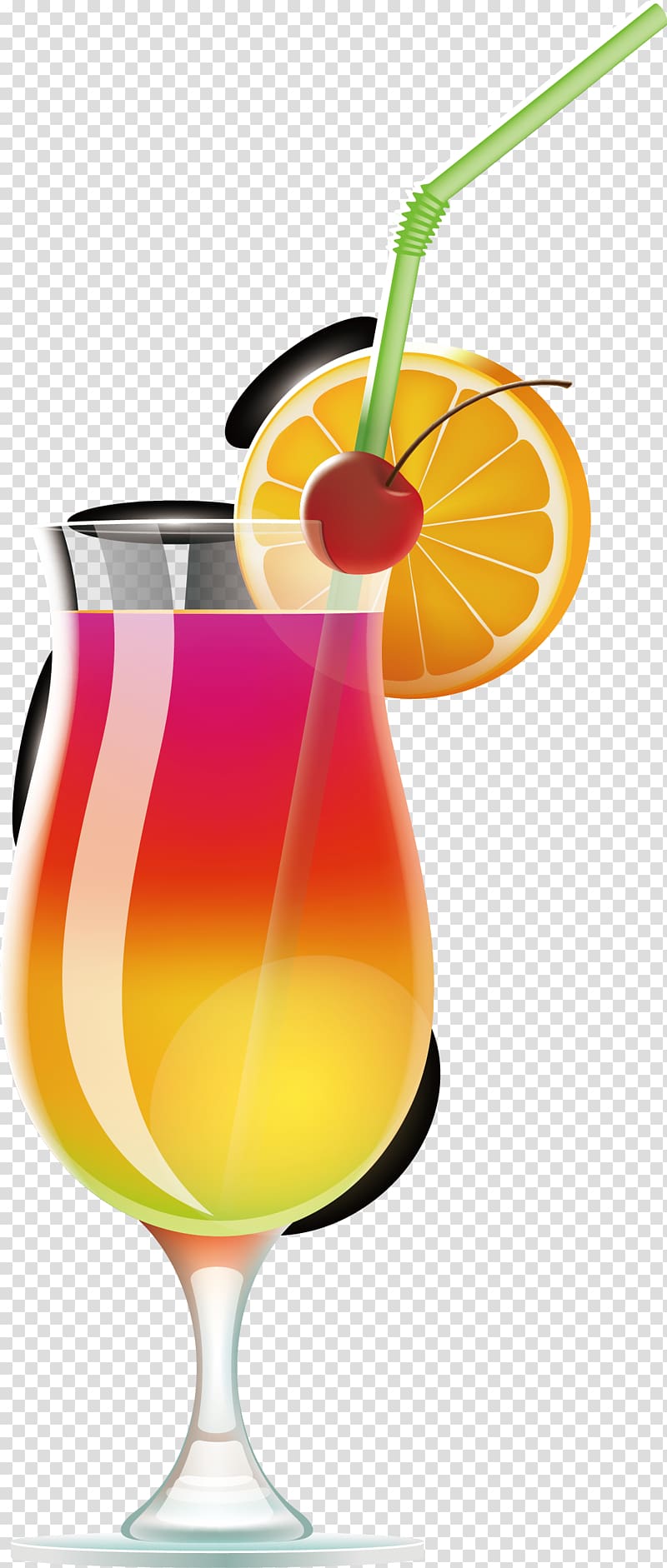 Wine cocktail Juice Tequila Sunrise Margarita, Summer drinks transparent background PNG clipart