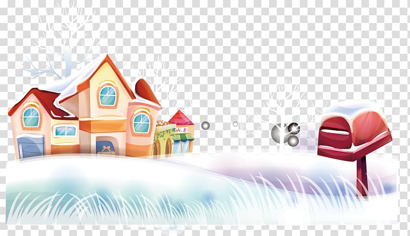 Snow Euclidean , Snow house creative Aoxue transparent background PNG clipart