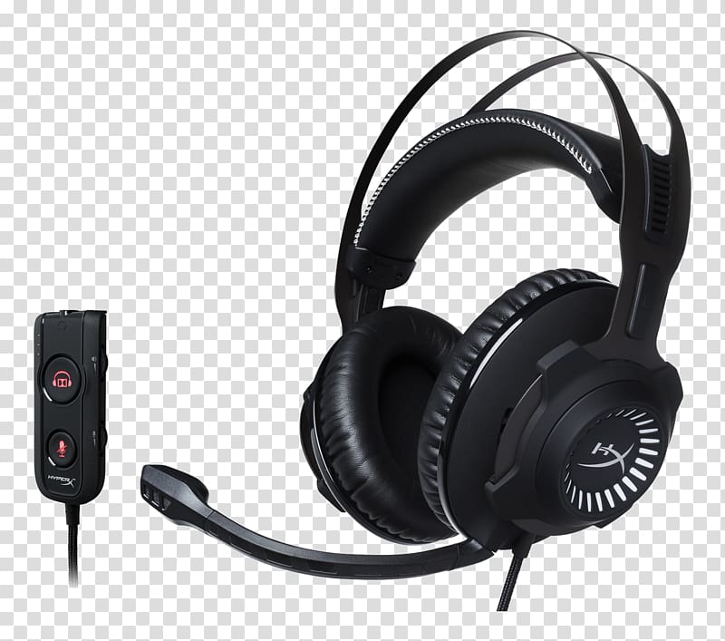 Kingston HyperX Cloud Revolver Headphones 7.1 surround sound Xbox One, surround transparent background PNG clipart