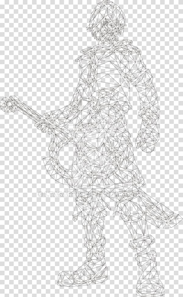 Figure drawing Line art Sketch, shulk xenoblade transparent background PNG clipart