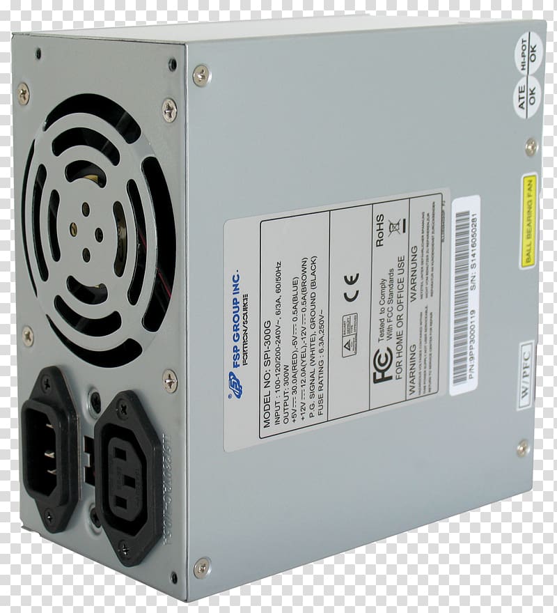 Power Converters Power supply unit FSP Group ATX 80 Plus, Computer transparent background PNG clipart