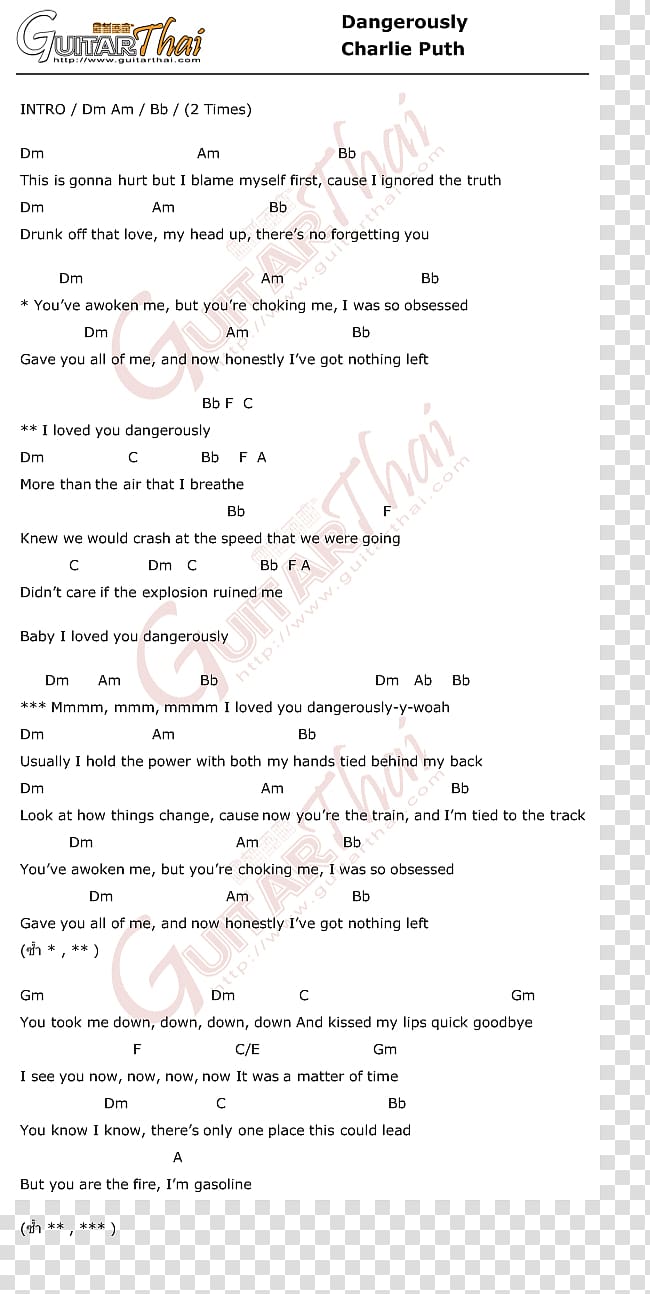 Song Handwriting Nuang Chord LINE, Charlie Puth transparent background PNG clipart