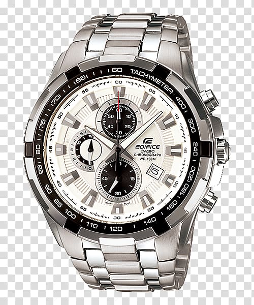 Casio Edifice EF-539D Watch Chronograph, watch transparent background PNG clipart