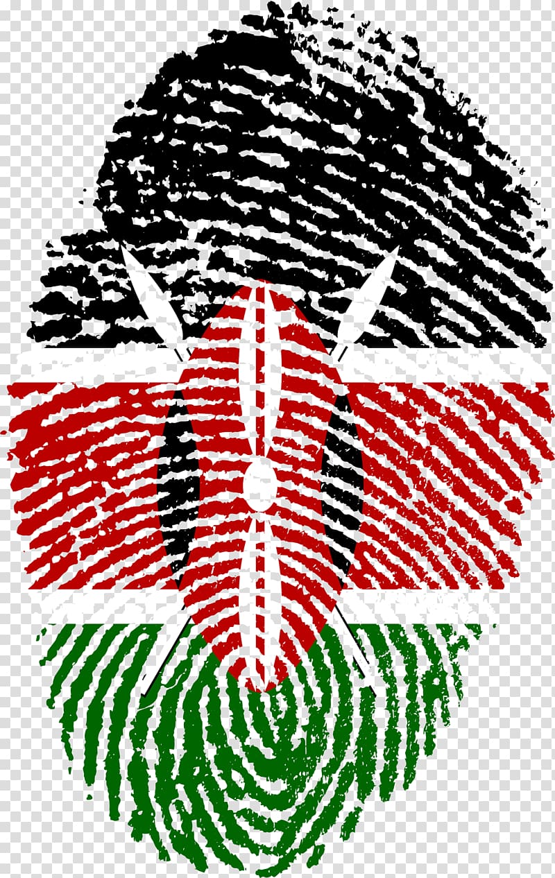 Flag of Haiti Flag of Kenya Flag of Germany, finger print transparent background PNG clipart