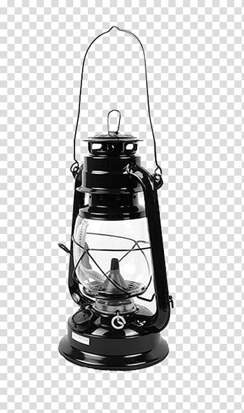 black oil lamp illustration, Light Kerosene lamp Oil lamp Lantern, Model of an old lamp transparent background PNG clipart