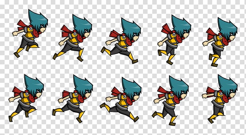 male character animated illustration, Sprite Animation 2D computer graphics Video game, Animation transparent background PNG clipart