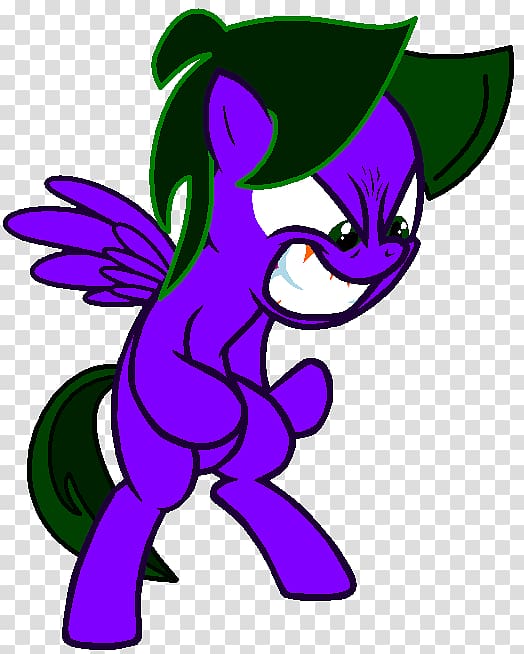 Horse Cartoon Purple , lightning creative transparent background PNG clipart