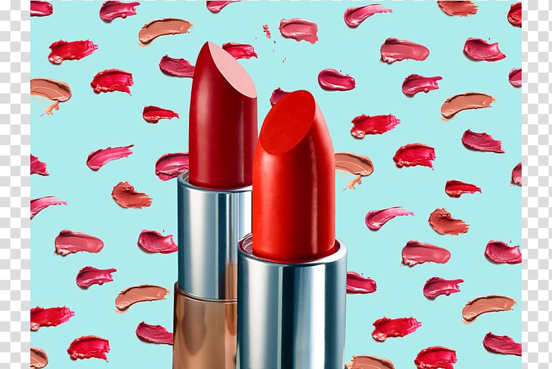 Lipstick Cosmetics, smudges transparent background PNG clipart