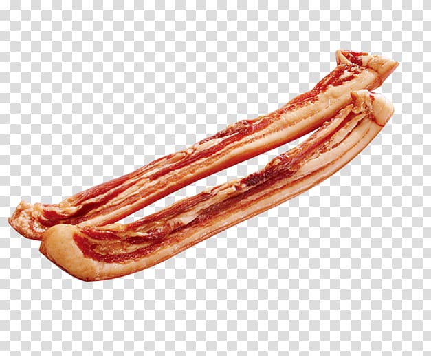 Sausage Bratwurst Bacon Frankfurter Wxfcrstchen Cervelat, Bacon transparent background PNG clipart