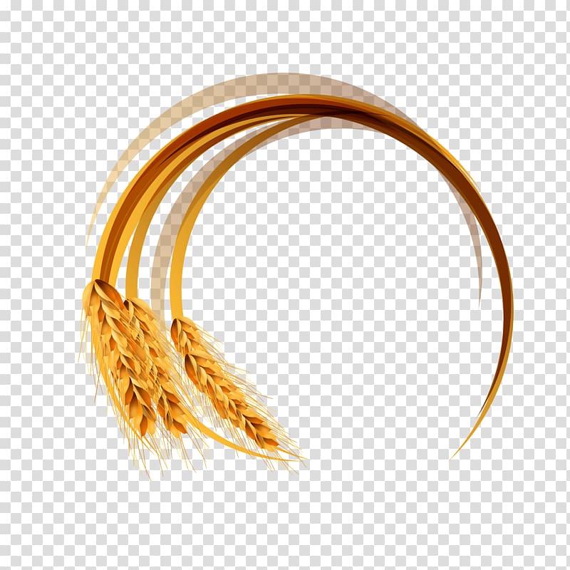 golden wheat illustration, Wheat, Wheat logo transparent background PNG clipart
