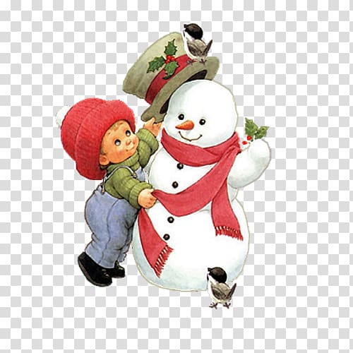 Christmas ornament Child Animation , Children snowman transparent background PNG clipart
