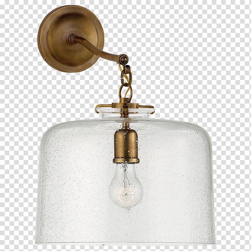Sconce Light fixture Glass Bell, light transparent background PNG clipart