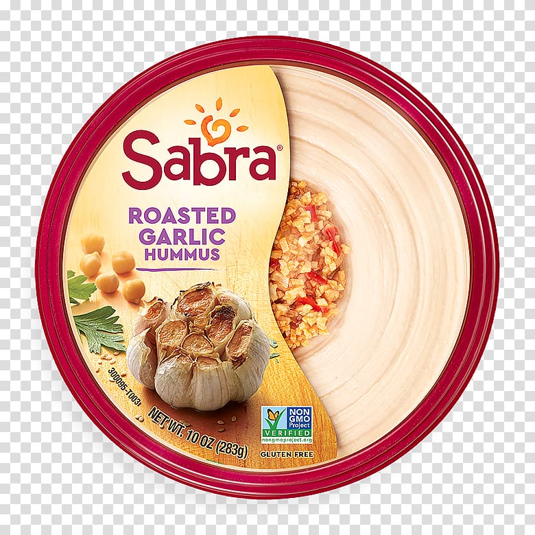 Hummus Vegetarian cuisine Pretzel Sabra Chickpea, roasted garic transparent background PNG clipart