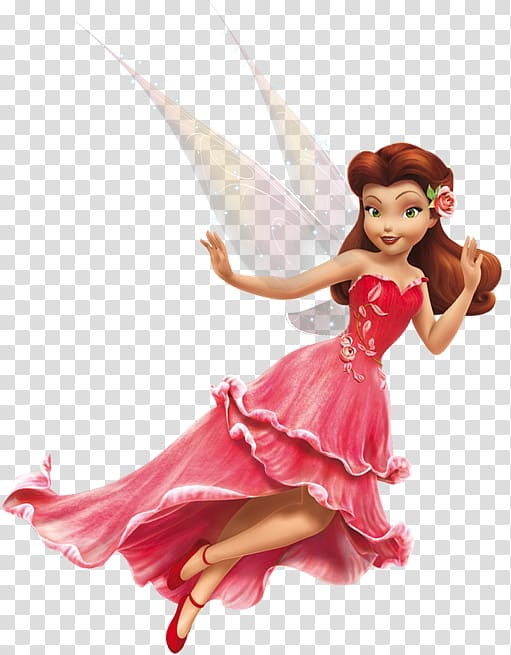 fairy in red dress illustration, Tinker Bell Rosetta Disney Fairies Silvermist Iridessa, fawn transparent background PNG clipart