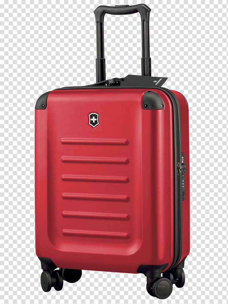 black and red hardside luggage, Victorinox Baggage Suitcase Swiss Army knife, Luggage File transparent background PNG clipart