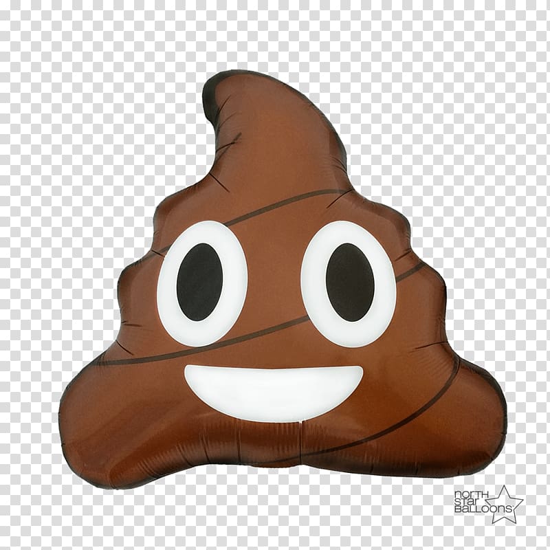 Pile of Poo emoji Smile Mylar balloon, Emoji transparent background PNG clipart
