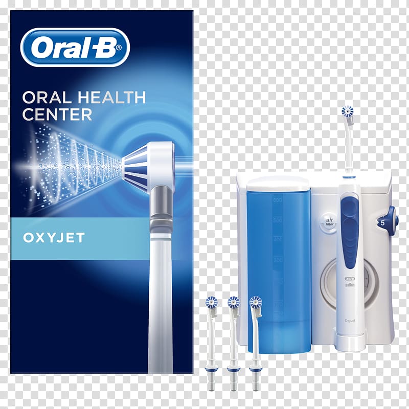 Electric toothbrush Oral-B ProfessionalCare 3000 + Oxyjet Dental Water Jets, Toothbrush transparent background PNG clipart