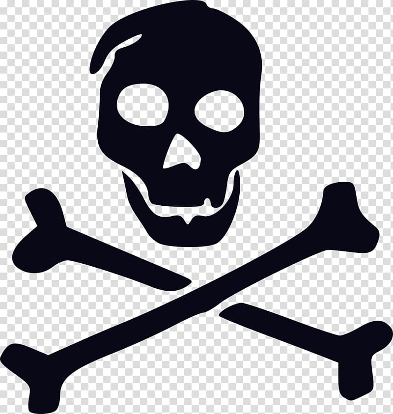 Jolly Roger Pirate Skull and crossbones Flag, pirate transparent background PNG clipart
