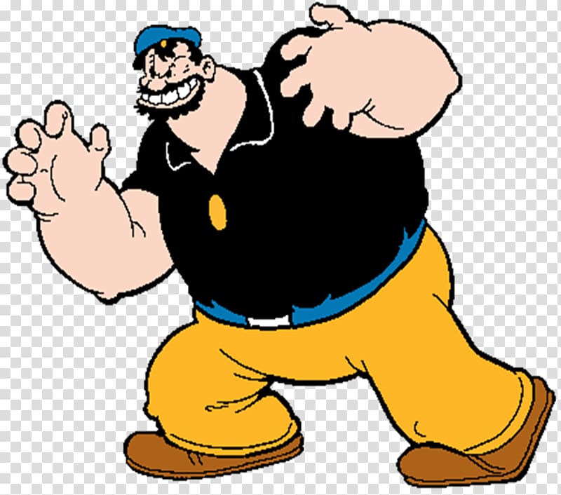 Bluto Olive Oyl J. Wellington Wimpy Popeye SweePea, Fat Lady Cartoon Characters transparent background PNG clipart