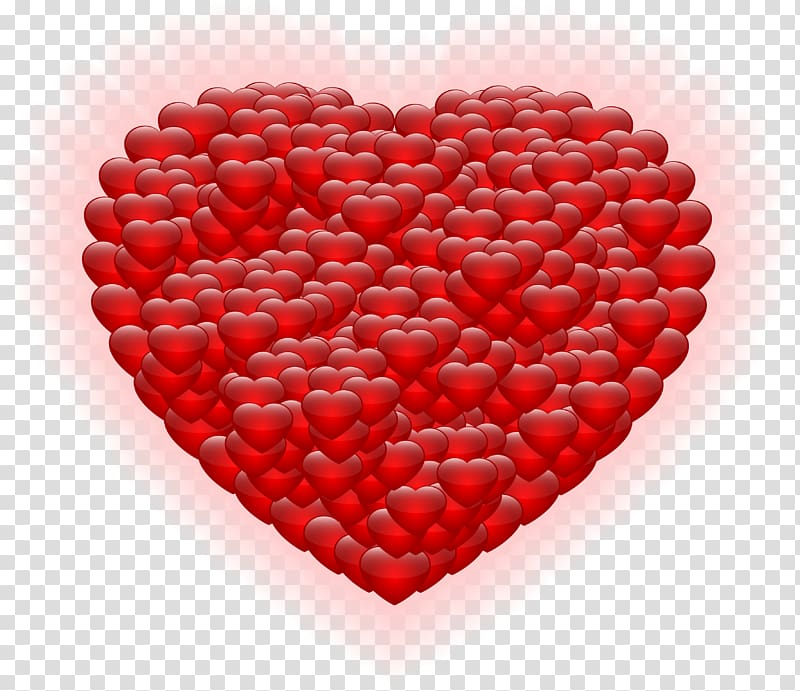 hearts illustration, Heart Valentine\'s Day , Shining Heart transparent background PNG clipart