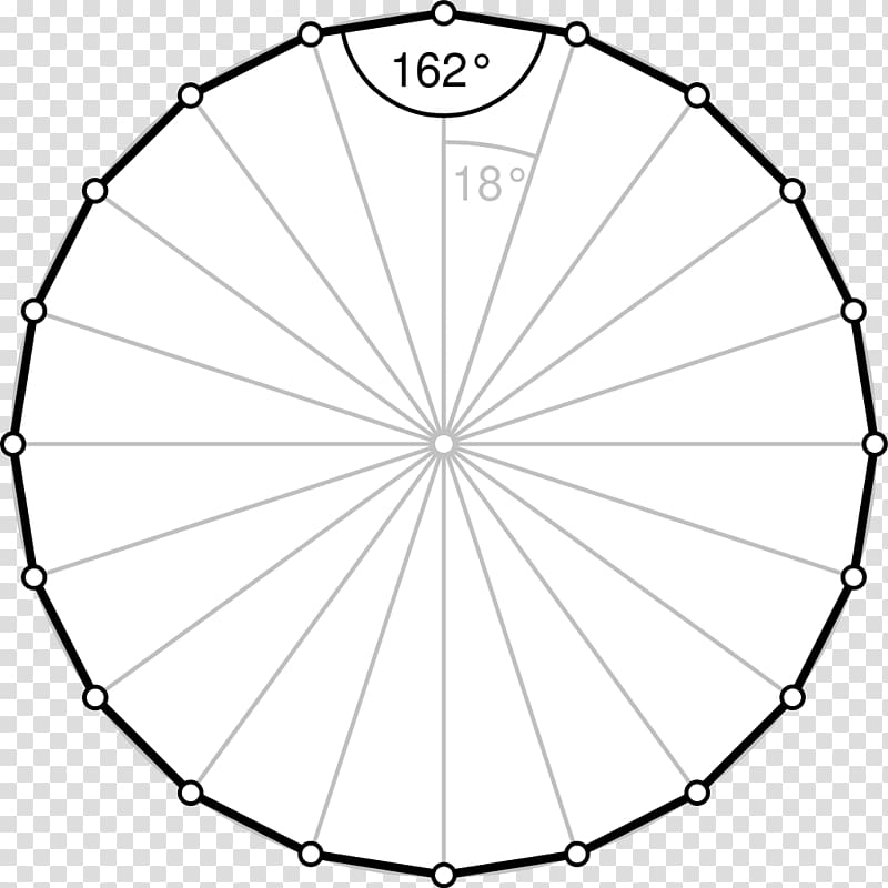 Regular polygon Internal angle Icosagon Tetradecagon, polygon transparent background PNG clipart